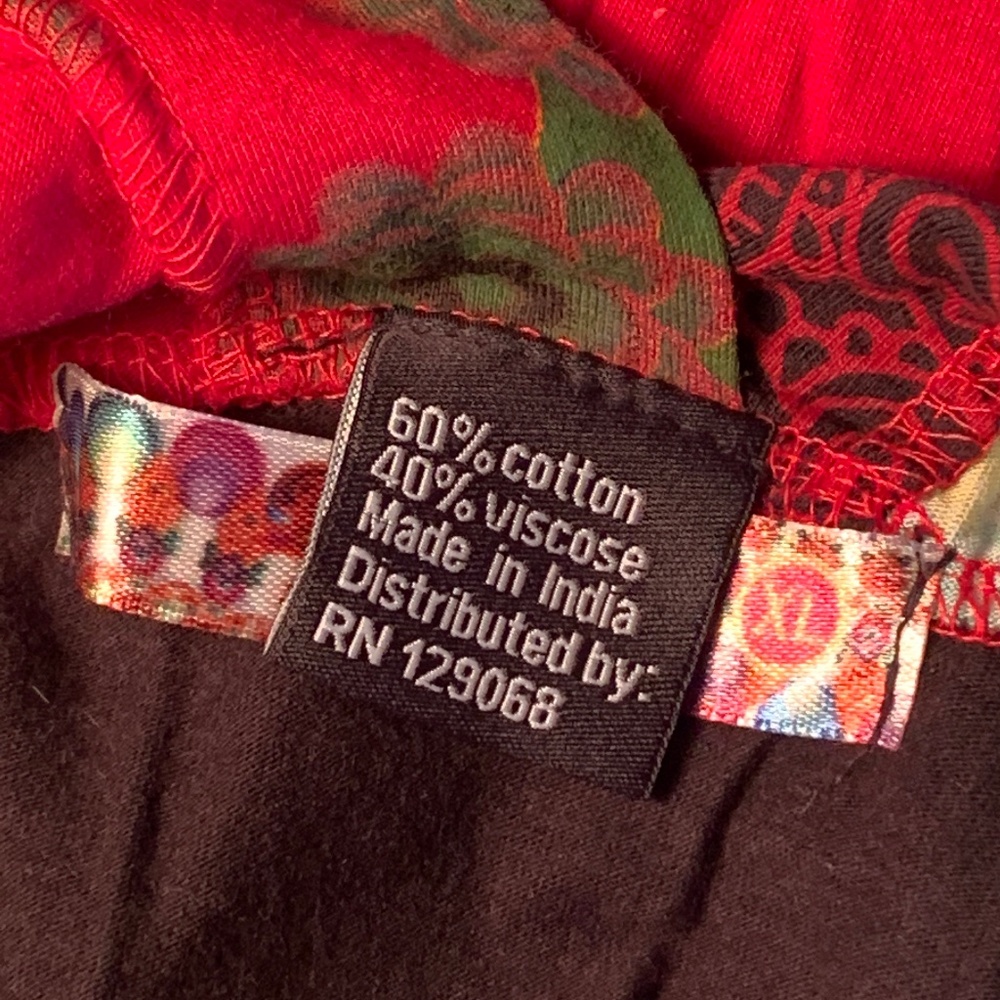 Desigual Red and Green Dress - Picture 7 of 12